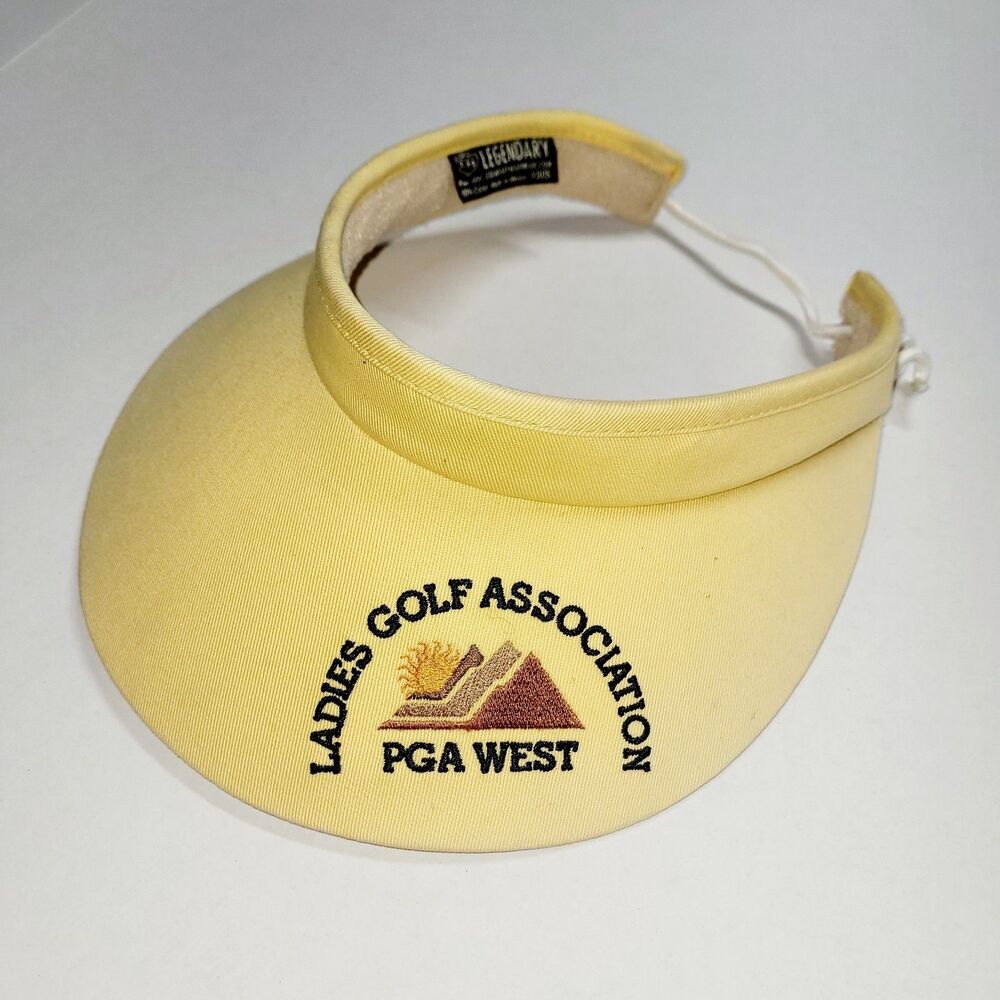 VTG Ladies Golf Association PGA West Women's Lace Visor Legendary Headwear EUC